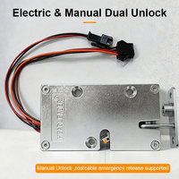 Serrure électronique antivol ultra-mince Headleader avec déverrouillage par empreinte digitale, mot de passe et clé, moteur silencieux durable, étanche, en zinc