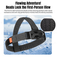 Kamera Aksi Universal Magnetic Head Strap Mount untuk Insta360 Ace/Ace Pro/Pro 2/X6/X5/X4/Action 6/5 Pro/4/3/Osmo Nano/Pocket 4