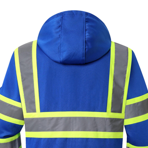 Sweat-shirts de sécurité sur mesure de qualité supérieure pour vêtements de travail, fabrication OEM, design personnalisé, sweat-shirt réfléchissant haute visibilité - Product Image 5