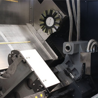 Torno CNC de Cama Inclinada Automático de Alta Resistencia TCK700Y con Torreta Motorizada, Mandril de 12 Pulgadas, Control GSK, Alta Productividad
