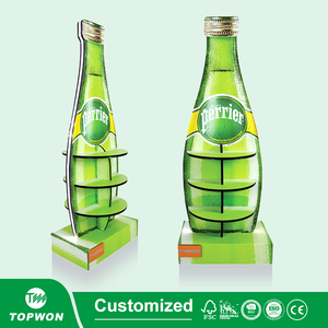 Expositor de Cartón Corrugado Negro Personalizado para Café, Estante de Exhibición para Bolsas de Café, Granos, Jarabes, Exhibidor de Venta al por Menor - Product Image 5