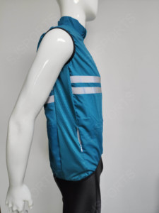 Maillot de cyclisme réfléchissant haut coupe-vent vtt vélo de <span class=keywords><strong>route</strong></span> <span class=keywords><strong>Gilet</strong></span> sans manches vélo Cycle manteau séchage rapide sublimé vent <span class=keywords><strong>gilet</strong></span> OEM - Product Image 4