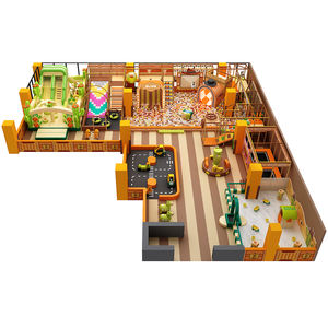 Equipo de Juegos Interior Comercial, Parque Interior Inflable con Tobogán, Piscina de Pelotas, Temática de Vaqueros, para Niños - Product Image 2