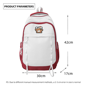 Mochila de estudiante universitario informal de gran capacidad transfronteriza, mochila de viaje, mochila escolar para adolescentes, fábrica al por mayor, logotipo personalizado - Product Image 4