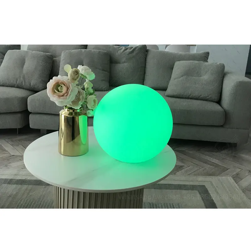 Luminária de esfera de luz led, material de decoração deko para eventos