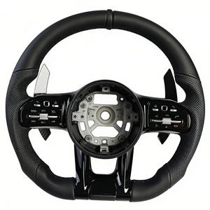 Volant de direction complet à fond plat personnalisé pour Mercedes Benz SLK <span class=keywords><strong>GLC</strong></span> <span class=keywords><strong>43</strong></span> X253 A250 W209 W213 - Product Image 1