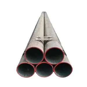 Usine directement vente tuyau de fer Erw tuyau en acier soudé de 6 mètres tuyau en acier au carbone noir Erw rond