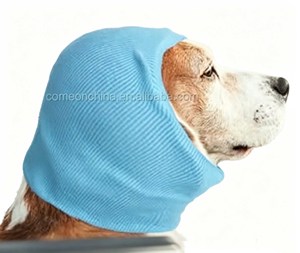 Solid Dog Snood Earmuffs <b>Cat</b> Ear Protector Hoodie for <b>Bathing</b> Drying Grooming Sound Anxiety Relief Headband Wrap for Christmas - Product Image 2