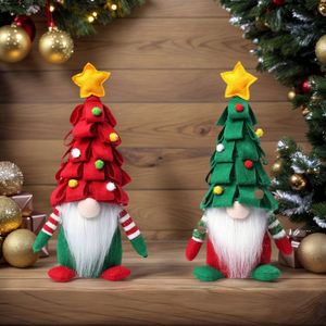 Adornos Navideños Hechos a Mano al por Mayor, Adornos de Fieltro con Pompones, Muñecos sin Rostro, Santa Claus del Bosque - Product Image 3