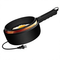 Mijoteuse Électrique 1,5 L en Céramique pour Nouilles, Contrôle Mécanique, Chauffage Rapide, Portable pour Dortoirs, Camping-cars, Bureaux - Ramen/Pâtes/Oeufs/Soupe