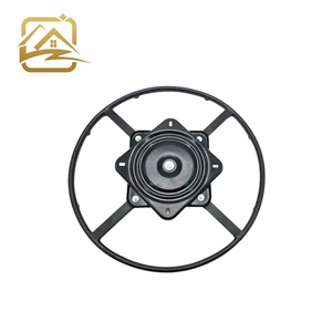 Swivel Plate With Round <b>Frame</b> Base Chair Mechanism Ball Bearing 180 <b>Degree</b> Memory Return Modern for Bedroom Kitchen - Product Image 1