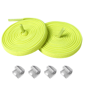 Grosir tali sepatu elastis ikat bebas poliester tali sepatu malas melar tali datar modis dalam berbagai warna penyimpanan renda sepatu - Product Image 6