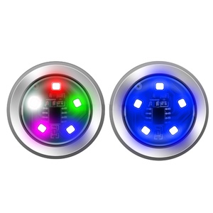 Luz de Advertencia LED Universal Inalámbrica de 7 Colores, Recargable por USB, 12V 100W 1100lm, Luz Estroboscópica, Niebla, Ambiente, para Auto - Product Image 1