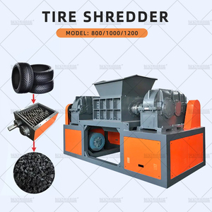Industrial Double Shaft Shredder <b>Machine</b> for Whole <b>Tire</b> Pre-processing / Primary Shredding in <b>Tire</b> Recycling Line - Product Image 1
