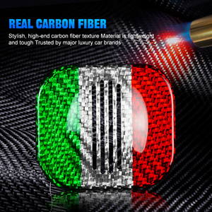 Accesorios de Fibra de Carbono Shasha, Rejilla para Altavoz de Techo, Moldura Interior para Automóvil <span class=keywords><strong>Fiat</strong></span> 500 595 695 2021 <span class=keywords><strong>2022</strong></span> 2023 - Product Image 4