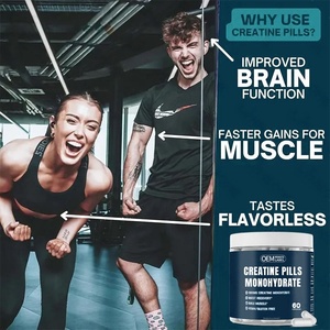 Suplemento Pre-Entrenamiento para Adultos OEM/ODM, Potenciador de Energía y Desarrollo Muscular, Creatina Monohidrato, Nutrición Deportiva, 60 Cápsulas/Botella - Product Image 3