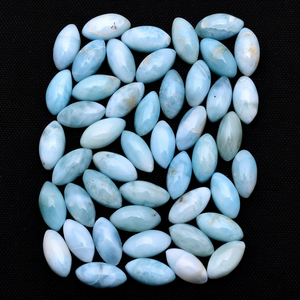 Alta calidad suave Marquesa forma azul Larimar cabujón piedra preciosa suelta Natural para la fabricación de joyas gemas al por mayor - Product Image 1