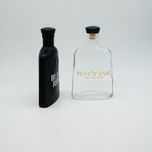 Bouteille d'eau en verre dépoli vide de qualité supérieure en borosilicate haut de gamme <span class=keywords><strong>vodka</strong></span> brandy cristal - Product Image 6