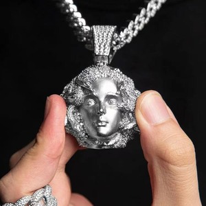 Export Quality Moissanite Diamond Hiphop <b>Pendant</b> Elegant for Fashion and Gift Giving Available At Best Price - Product Image 2