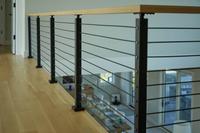 Système de balustrades et rampes contemporains en acier inoxydable pour terrasses et escaliers, résistants à la rouille, pour villas et hôtels