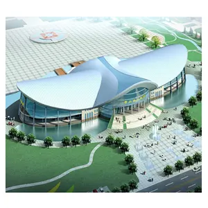 Salle de gymnase pour basket-ball, en acier préfixe, à cadre d'espace, toit d'intérieur, au sport, au gym