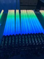 Redsun 8pcs Tube lumineux LED sans fil étanche avec flight case, 360 degrés, alimenté par batterie pour événements extérieurs et scènes