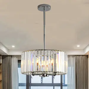 Apparecchi di illuminazione lampadario moderno a Led a soffitto in cristallo per la decorazione della sala studio del ristorante lampada a goccia in cristallo