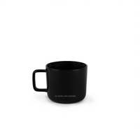 Tasses à thé en céramique mate Excelsa, motif nordique uni, 21 cl, noir, lot de 4, pour le thé de l'après-midi et les occasions de cadeaux