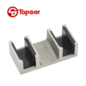 Sistema Moderno de Puerta Corredera Doble para Ducha, Kit de <span class=keywords><strong>8</strong></span> Rodillos, Puerta de Granero de Acero Inoxidable con Herrajes Duraderos y Bajo Ruido - Product Image 6