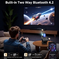 Nuevo Proyector Portátil 4K UHD con Sistema Oficial de Control por Voz de Google TV, WiFi 6 Inteligente, para Cine en Casa, Interior y Exterior, 1080P