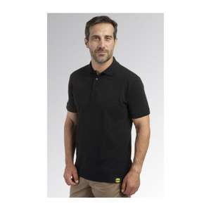 DIADORA UTILITY-702,177955-80013/3XL Polo negro de manga corta en piqué de algodón orgánico CAMISETAS Y POLOS DE TRABAJO - Product Image 2
