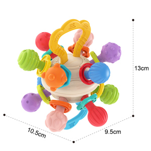<span class=keywords><strong>Jouet</strong></span> de dentition <span class=keywords><strong>pour</strong></span> bébé écologique et coloré, <span class=keywords><strong>jouet</strong></span> éducatif précoce <span class=keywords><strong>pour</strong></span> les molaires, boule en caoutchouc <span class=keywords><strong>pour</strong></span> les dents, <span class=keywords><strong>jouet</strong></span> de dentition en silicone souple - Product Image 2