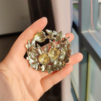 Broche Lapin Rétro Simple en Alliage avec Strass pour Manteau et Cardigan Femme, Accessoire de Vêtement Décoratif