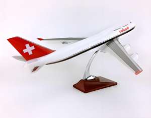 47cm 1:150 Résine Swiss Airlines B747-400 Ornement Décoratif - Product Image 2