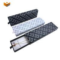 Boîte cadeau en carton rigide coulissante pour bracelets et colliers, emballage personnalisé pour bijoux, vente en gros
