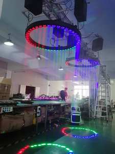 Подъемная лебедка DMX светодиодная подъемная балка светодиодная круглая кольцевая лампа для ночного клуба - Product Image 6