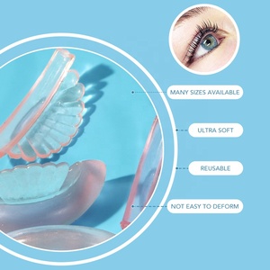 Prothèses de rehaussement de cils en silicone <span class=keywords><strong>ultra</strong></span>-douces et antidérapantes, réutilisables, de tailles variées, style japonais et coréen, avec coussinet rose - Product Image 5