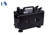 Compresseur d'air portable à double action AS18TA pour l'utilisation avec deux aérographes