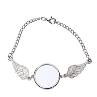 Bracelets vierges en alliage de zinc pour sublimation, faits à la main, bijoux d'amour, cadeaux personnalisés DIY pour activités promotionnelles