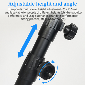 Comodo portino portatile di grande diametro con altezza regolabile pieghevole facile da trasportare per accessori per strumenti musicali - Product Image 5