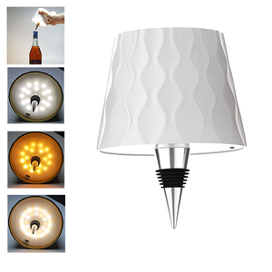 Lampe de table LED sans fil rechargeable pour bouteille de vin, 3 couleurs, intensité variable en continu, commande tactile, veilleuse pour chambre, bar, <span class=keywords><strong>restaurant</strong></span> - Product Image 1