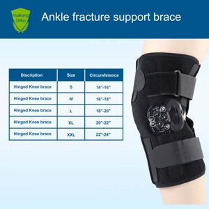 Attelle de genou articulée de qualité médicale, réglable, anti-collision, pour la récupération médicale, fixation articulaire, support de genou articulé en métal - Product Image 5