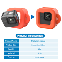 Accessoires pour caméra d'action Go Pro Mini 11, étui de protection étanche, cage flottante légère en EVA pour GoPro Hero 11 Black Mini