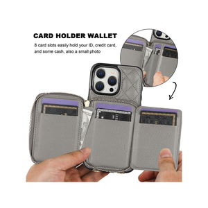 Tùy biến tư nhân Trung Quốc sản xuất Crossbody Dây Kéo Túi xách Wallet trường hợp TPU + PU trường hợp điện thoại - Product Image 2