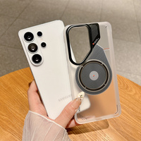 Coque de téléphone translucide givrée IMD style Mecha en gros pour Samsung S24 S25 S26 Ultra, compatible avec la charge magnétique, antichoc