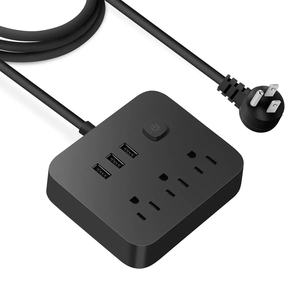 Hot Selling 10a Power Strip <span class=keywords><strong>3</strong></span> Ac <span class=keywords><strong>3</strong></span>-Outlet Overspanningsbeveiliging Nfc Usb <span class=keywords><strong>2</strong></span> Poorten Netwerkuitbreidingskaart Etl Fcc Voor - Product Image 6