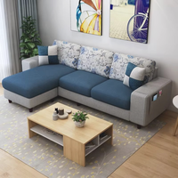 Canapés d'angle extensibles simples en forme de L de haute qualité Runwood Wholesale pour salon d'appartement