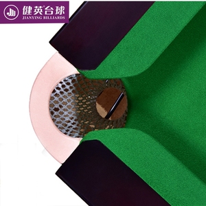 Rail en caoutchouc en acier et bois massif américain de luxe pour l'extérieur Coussin en laine verte pleine grandeur Table de billard <span class=keywords><strong>Riley</strong></span> - Product Image 5