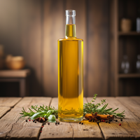 Vente directe usine – Bouteille cylindrique haute en verre 750 ml la plus vendue pour le stockage du whisky, du rhum et du brandy avec bouchon en liège personnalisé