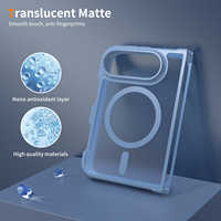 Coque magnétique antichoc en gros pour iPhone Duo, étui pliable avec protection d'objectif et de charnière, fabrication OEM